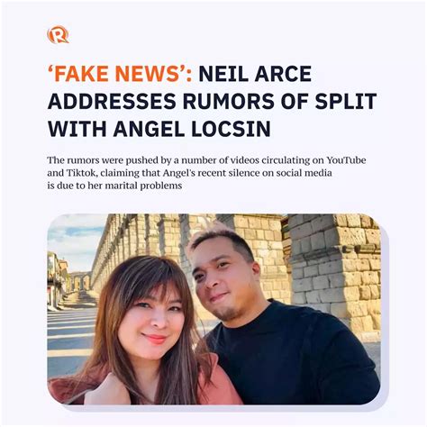 ‘Fake news’: Neil Arce addresses rumors of split with  .